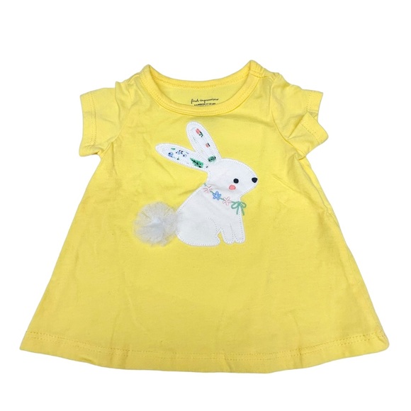 First Impressions - Bunny Short Sleeve Tee - Yellow - 6-9 months - Picture 1 of 3